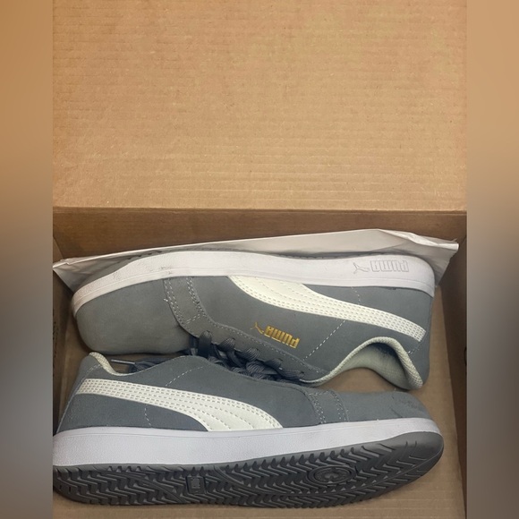 Puma Safety Toe Composite Toe Gray and White Sneakers - Picture 5 of 6